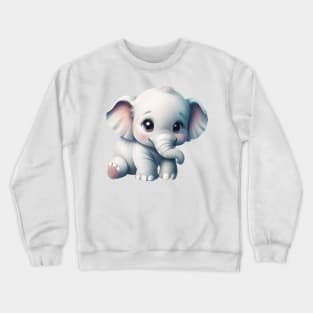 Cute Adorable Kawaii Baby Elephant Crewneck Sweatshirt